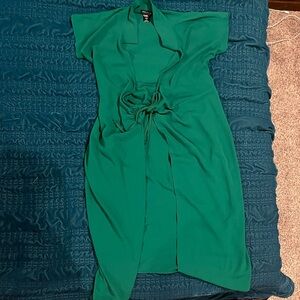 Emerald Green Midi Dress